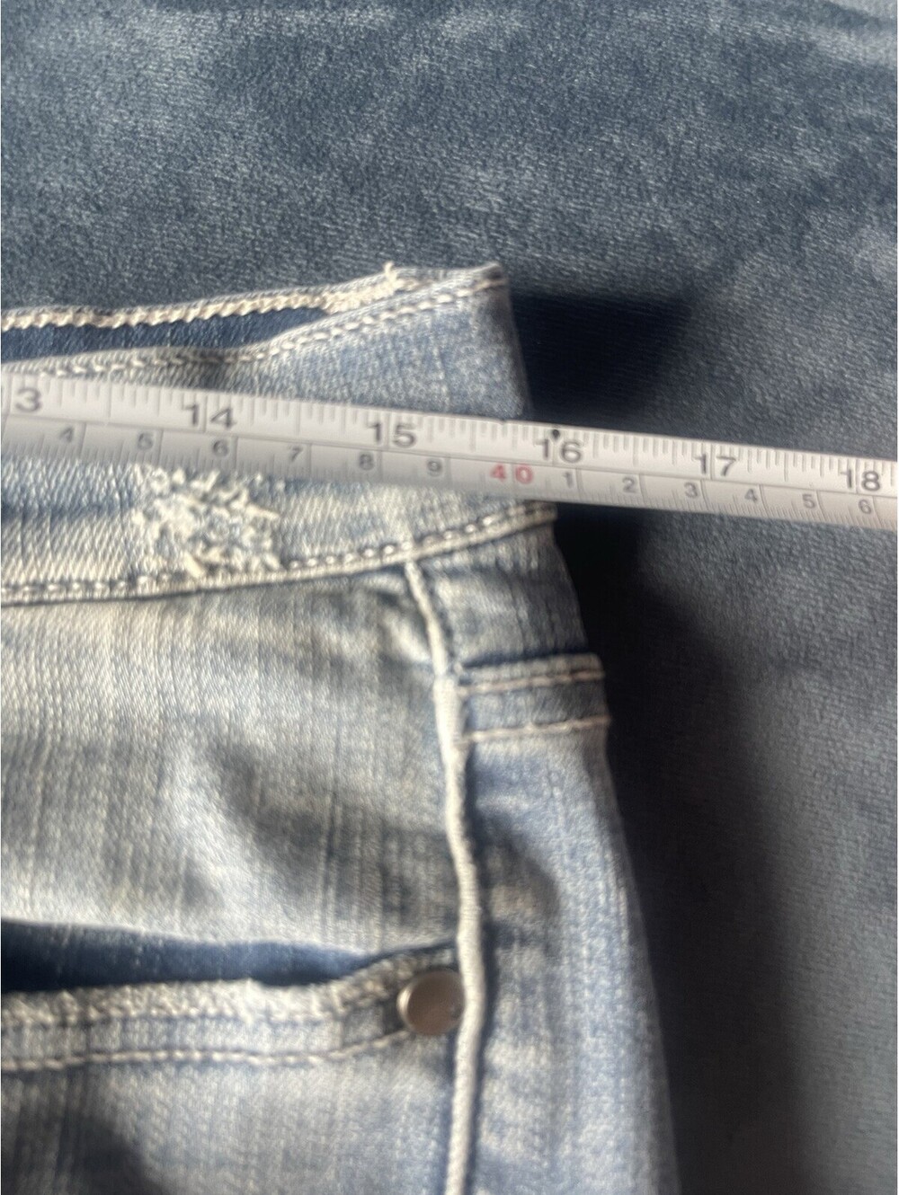 Judy Blue Jeans 9/29 Blue Relaxed Fit Stretch Denim Distressed Cotton JB8273MD - Picture 14 of 15